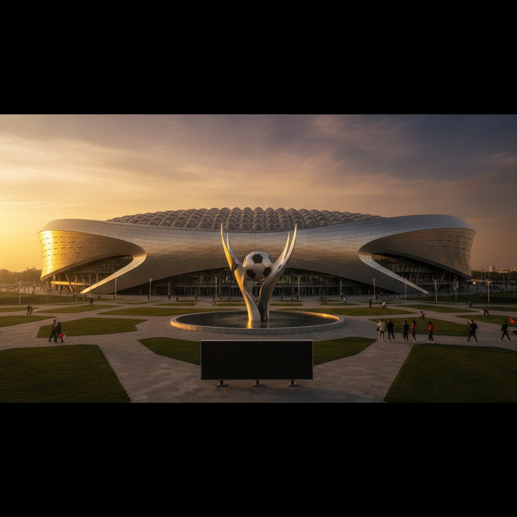 Jugadores en acción en cancha amplia del mundial 2026
